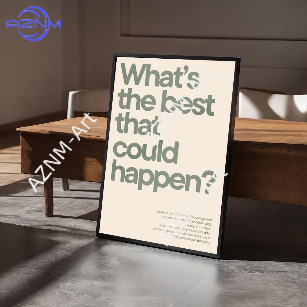 Home Office Minimalist - Kutipan Motivasi Minimalis Poster Seni Disiplin