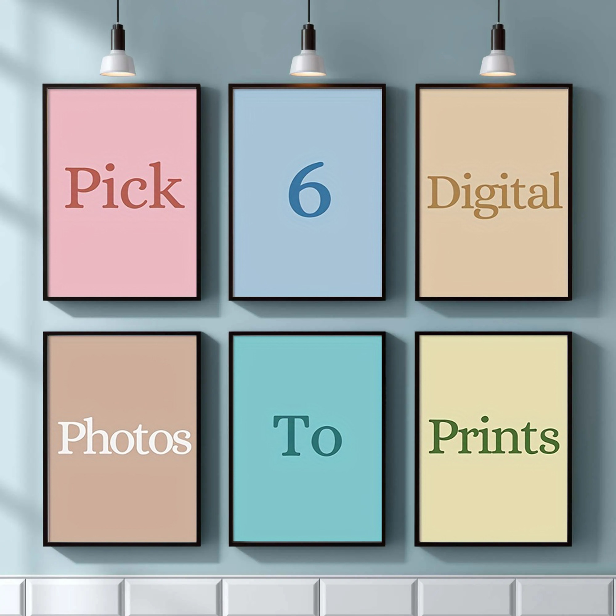 Home Office Photos - 4/5/6pcs Cetak Kanvas Kustom Foto Pribadi