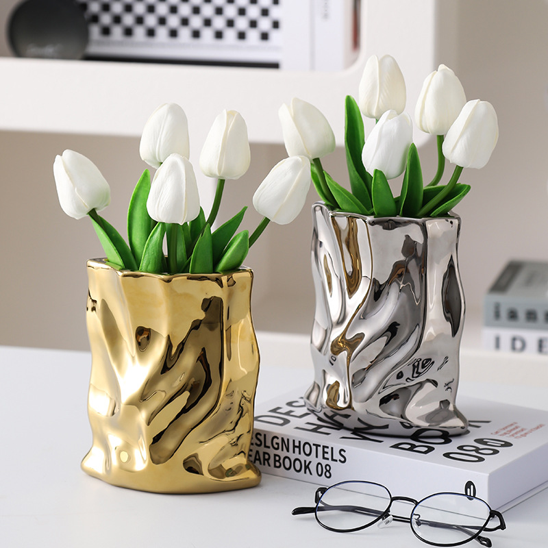 Home Office Form - Vas elektroplating keramik Nordik tidak teratur,