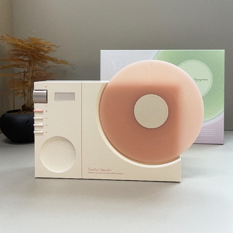 Home Office Amazon - Speaker Bluetooth Bergaya Pemutar Rekaman Vintage,