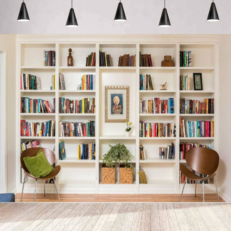Home Office Zoom Background - Rak Buku Putih Latar Belakang Fotografi