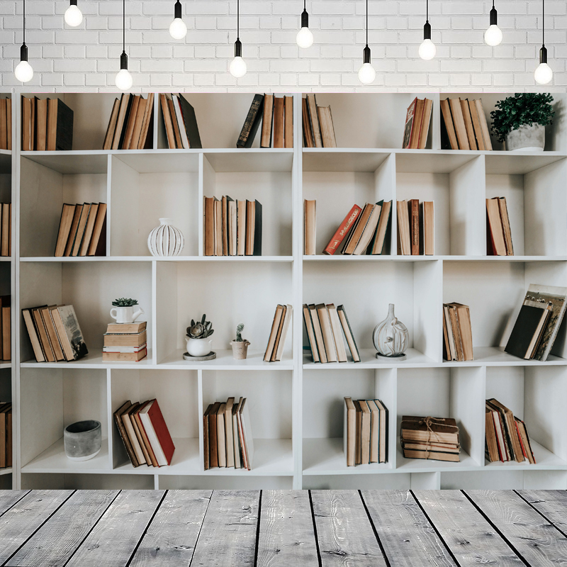 Home Office Zoom Background - Rak Buku Putih Latar Belakang Fotografi