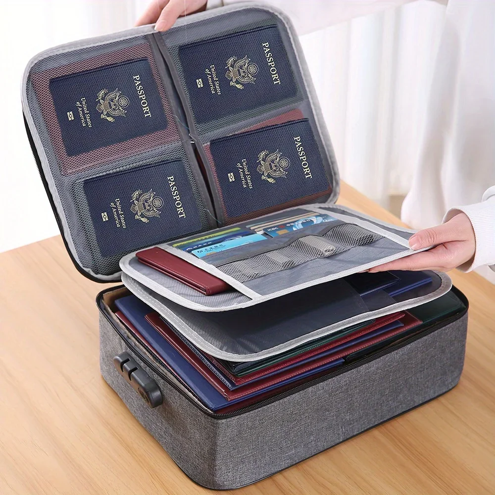 Home Office Travel Document - Tas Organizer File Dokumen Rumah Kantor