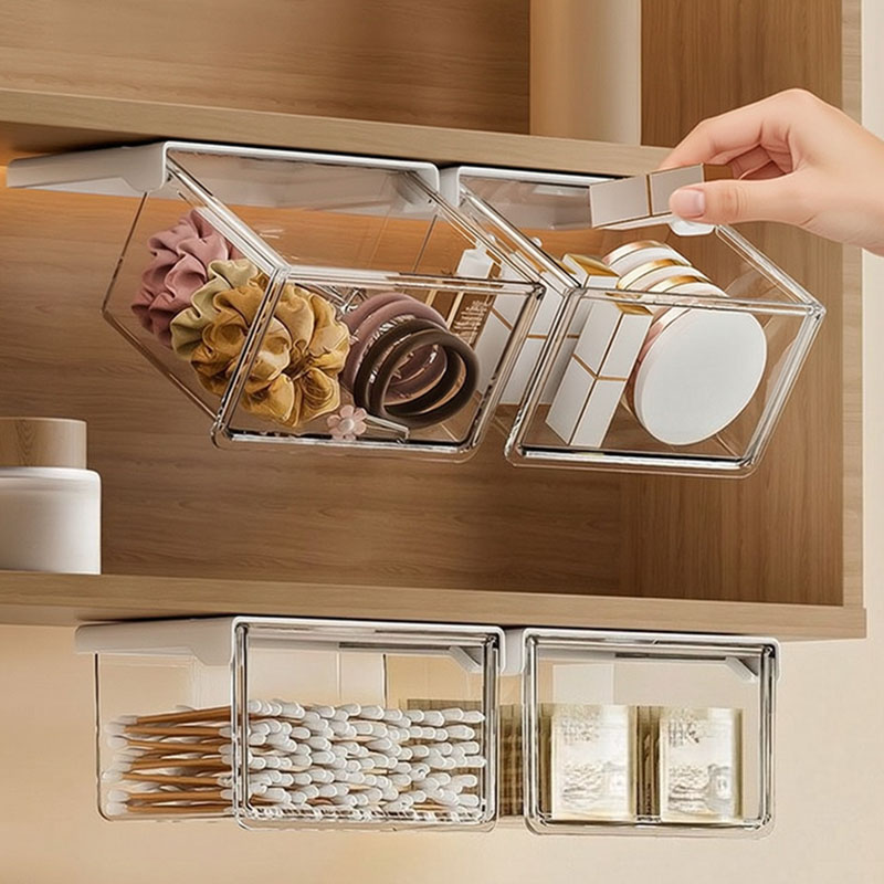 Home Office Desk With Drawers - Kotak Penyimpanan Kosmetik Gantung di Bawah