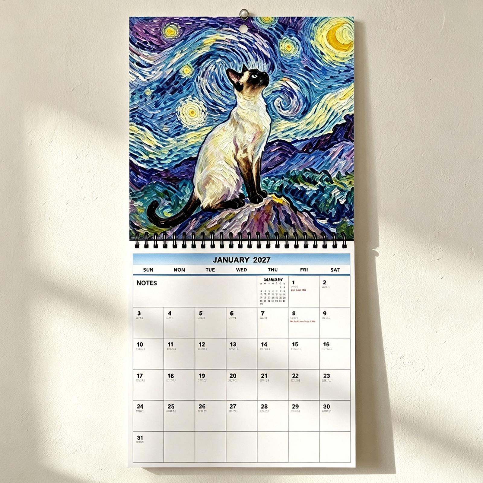 Home Office Wallpaper - Kalender Dinding 2027 Bertema Kucing dan