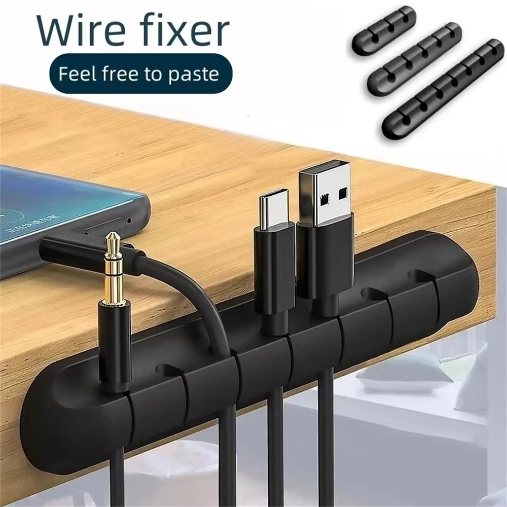 Home Office Programmer - Klip Penahan Kabel Pengatur Kabel Silikon
