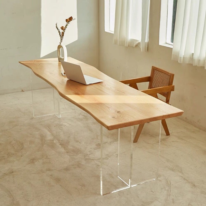 Meja Mengambang Akrilik Kayu S - Home Office Furniture ulasan dan harga