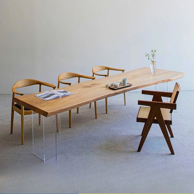 Meja Mengambang Akrilik Kayu S - Home Office Furniture ulasan dan harga
