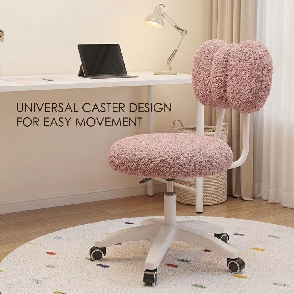 Kursi Kantor Putar Boucle Lucu - Home Office Furniture ulasan dan harga
