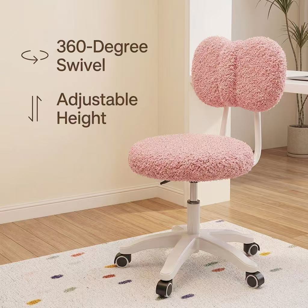 Kursi Kantor Putar Boucle Lucu - Home Office Furniture ulasan dan harga