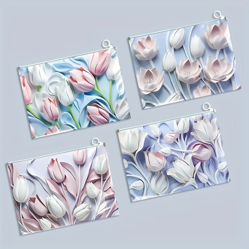 4Pcs Folder File Ekspansi Kapa - Home Office Travel Document ulasan dan harga