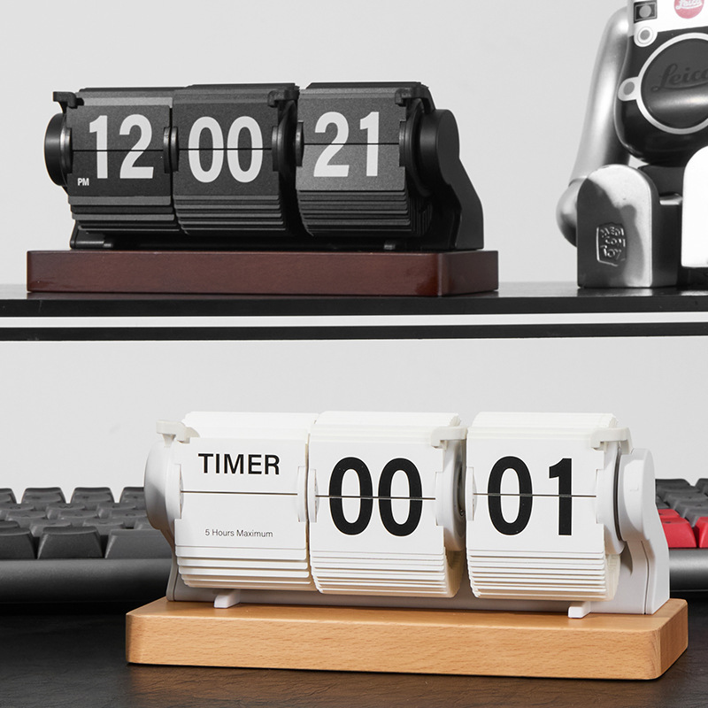 Jam Meja Kayu Vintage 3 Halama - Home Office Minimalist ulasan dan harga