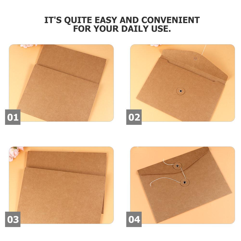 10 buah kantong berkas kertas  - Home Office Travel Document ulasan dan harga