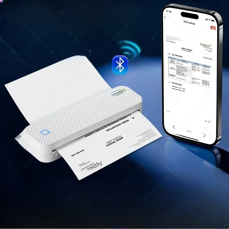 Printer Termal A4 Portabel Blu - Home Office Travel Document ulasan dan harga