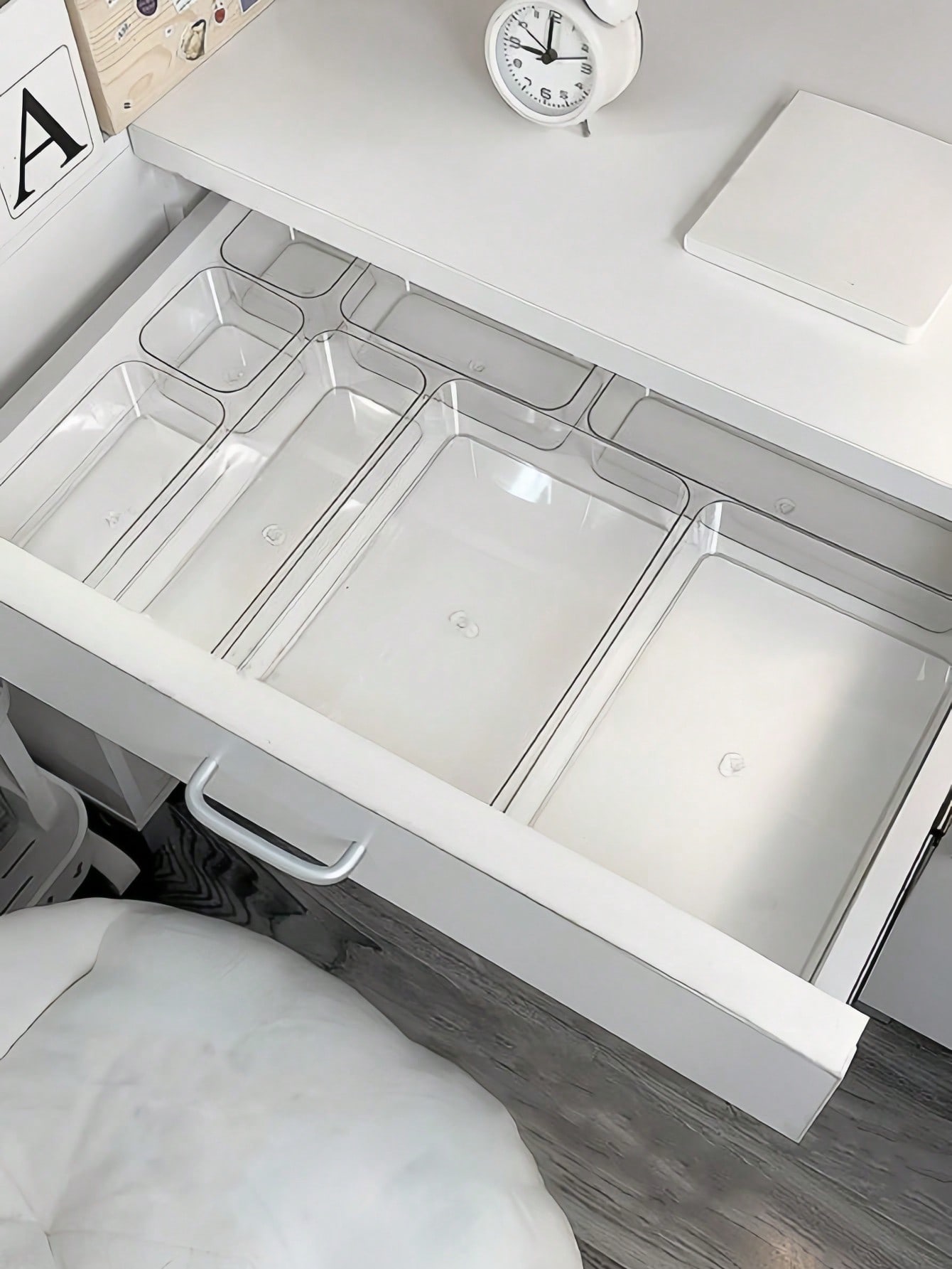 8 buah Kotak Penyimpanan Makeu - Home Office Desk With Drawers ulasan dan harga