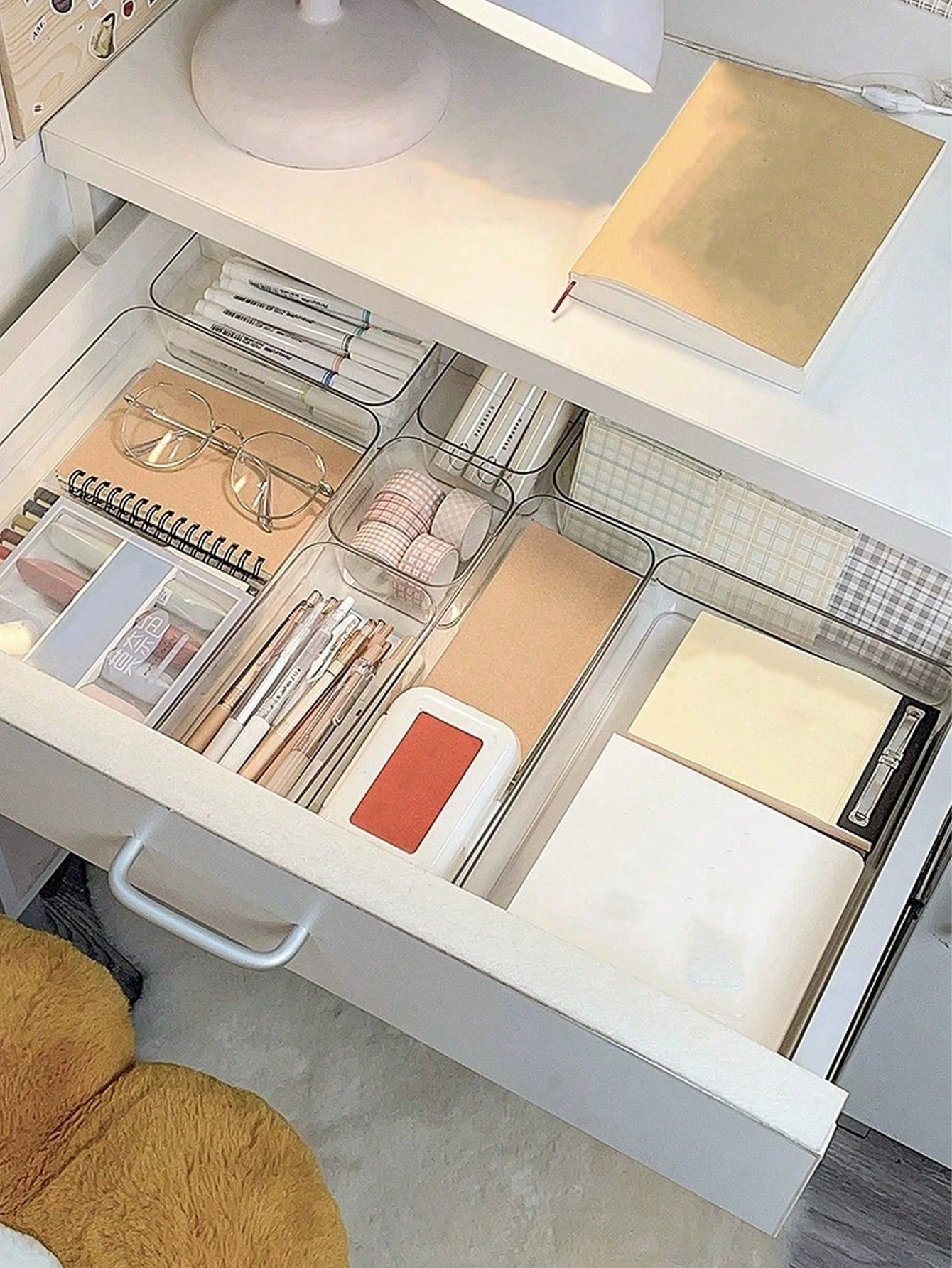 8 buah Kotak Penyimpanan Makeu - Home Office Desk With Drawers ulasan dan harga