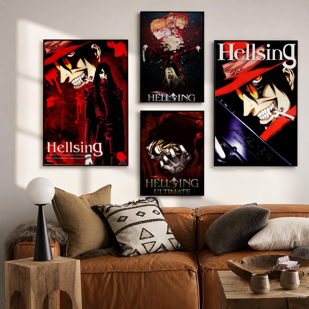 Poster H-Hellsing U-Ultimate H - Home Office Wallpaper ulasan dan harga