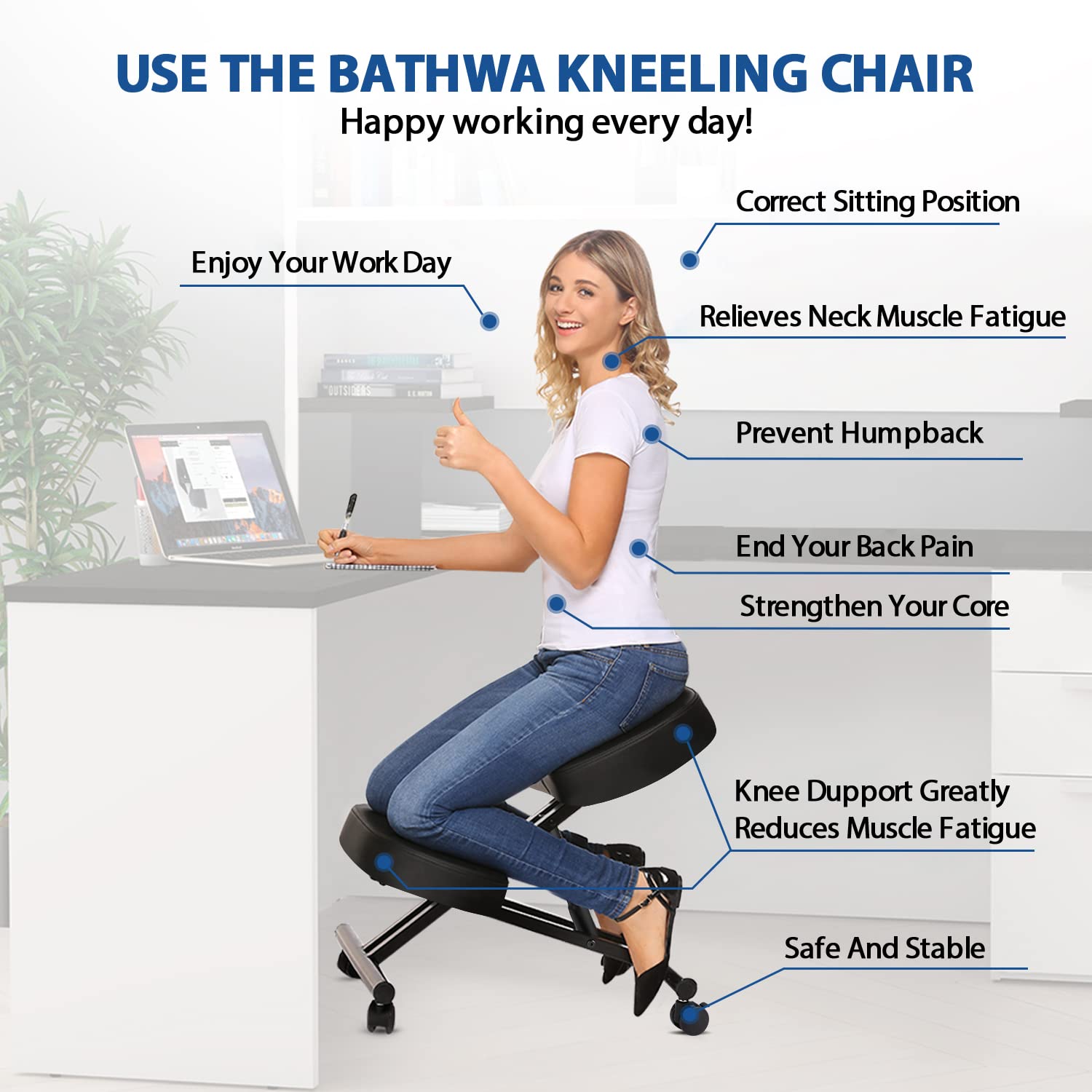 Kursi Berlutut Ergonomis untuk - Home Office Furniture ulasan dan harga