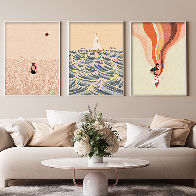 Seni Minimalis Nordik Surfing  - Home Office Minimalist ulasan dan harga