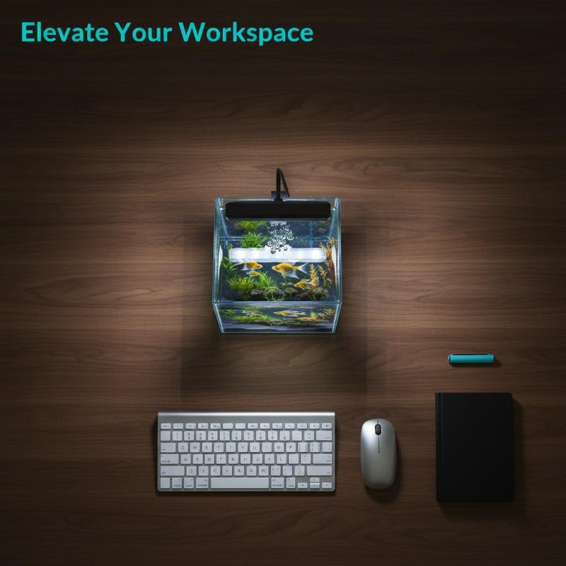 Lampu Klip Akuarium USB dengan - Home Office With Plants ulasan dan harga