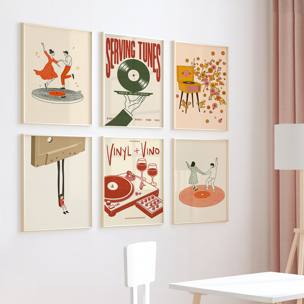 1 Buah Poster Kanvas Musik Ant - Home Office Furniture ulasan dan harga