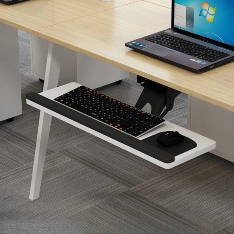 Rak Keyboard di Bawah Meja den - Home Office Desk With Drawers ulasan dan harga