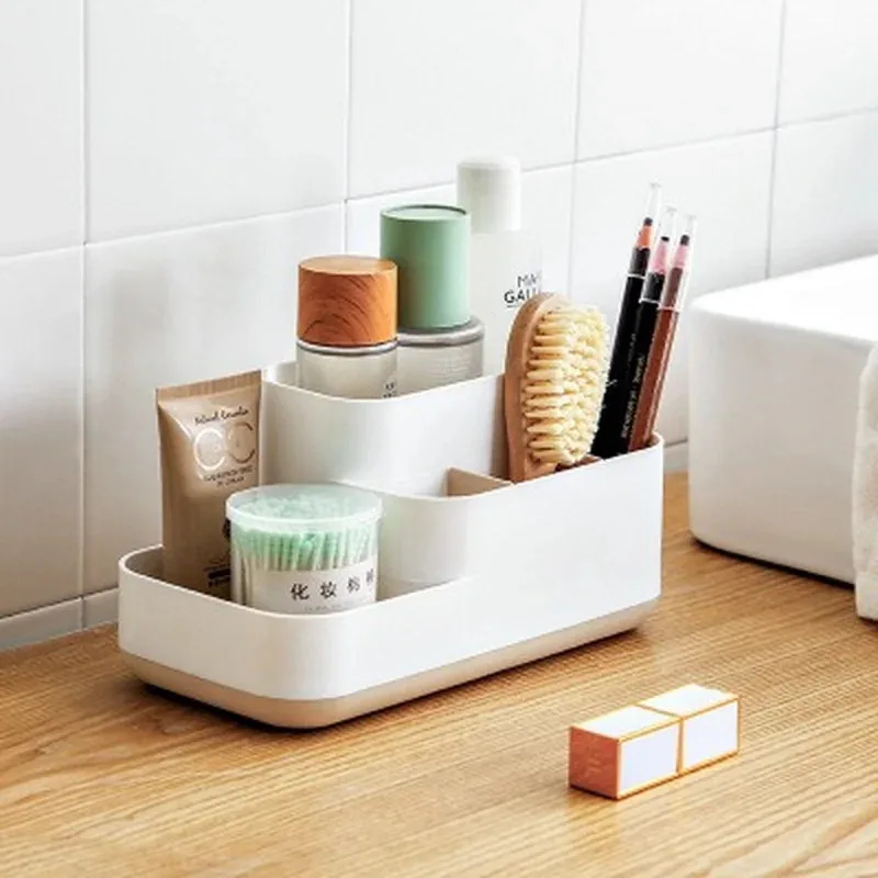 Kotak Penyimpanan Makeup Serba - Home Office Desk With Drawers ulasan dan harga