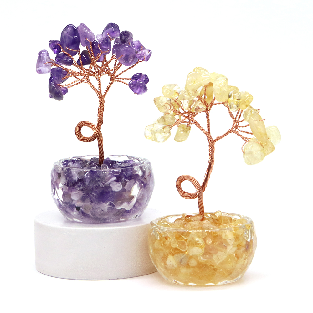 Pohon Keberuntungan Kristal Ba - Home Office With Plants ulasan dan harga