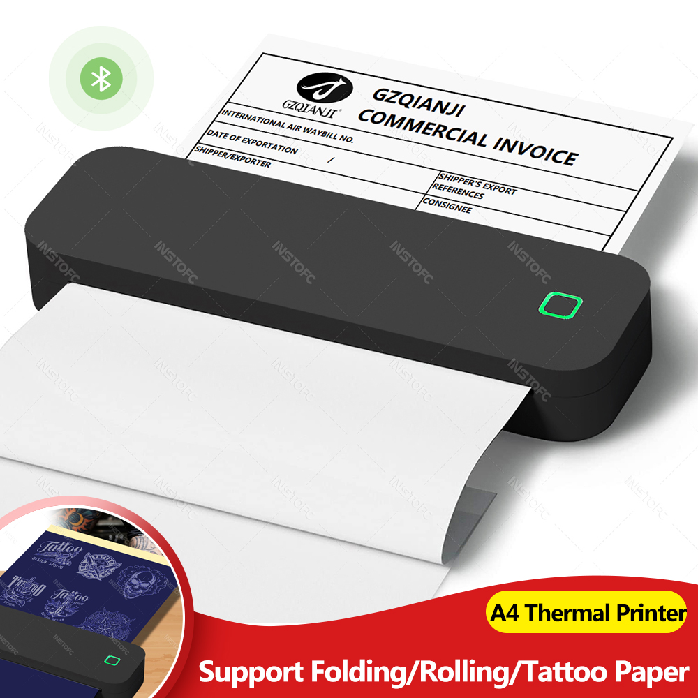 Printer Termal A4 Portabel Tan - Home Office Travel Document ulasan dan harga