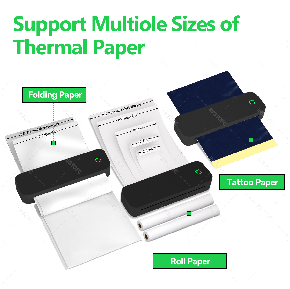 Printer Termal A4 Portabel Tan - Home Office Travel Document ulasan dan harga
