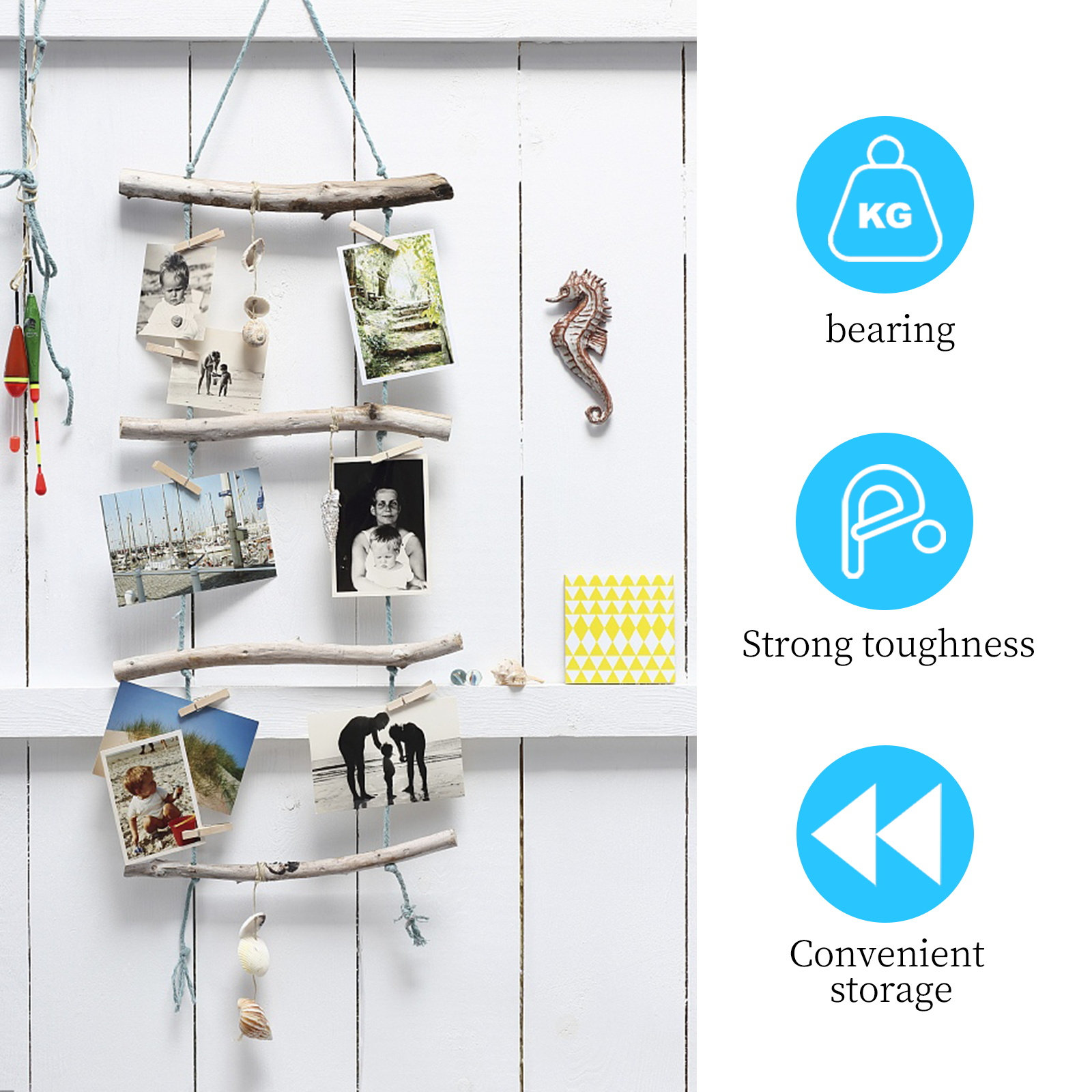 1 buah Klip Foto Rantai Minima - Home Office Wallpaper ulasan dan harga