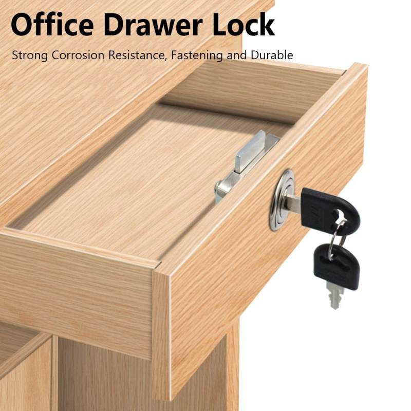 Kunci Anti Maling dari Paduan  - Home Office Desk With Drawers ulasan dan harga