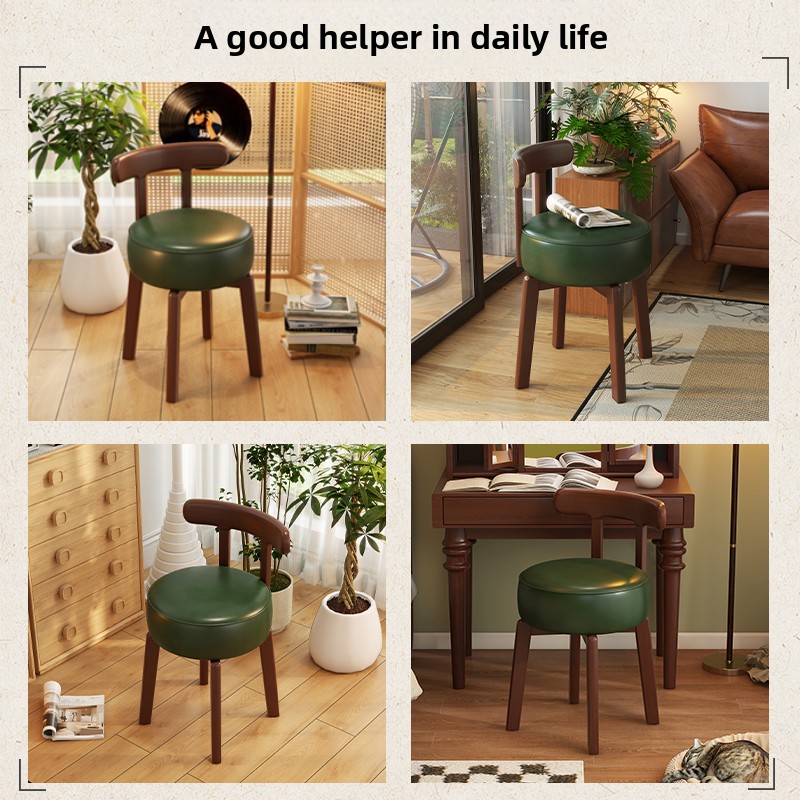 Kursi rias kayu solid yang dap - Home Office Minimalist ulasan dan harga