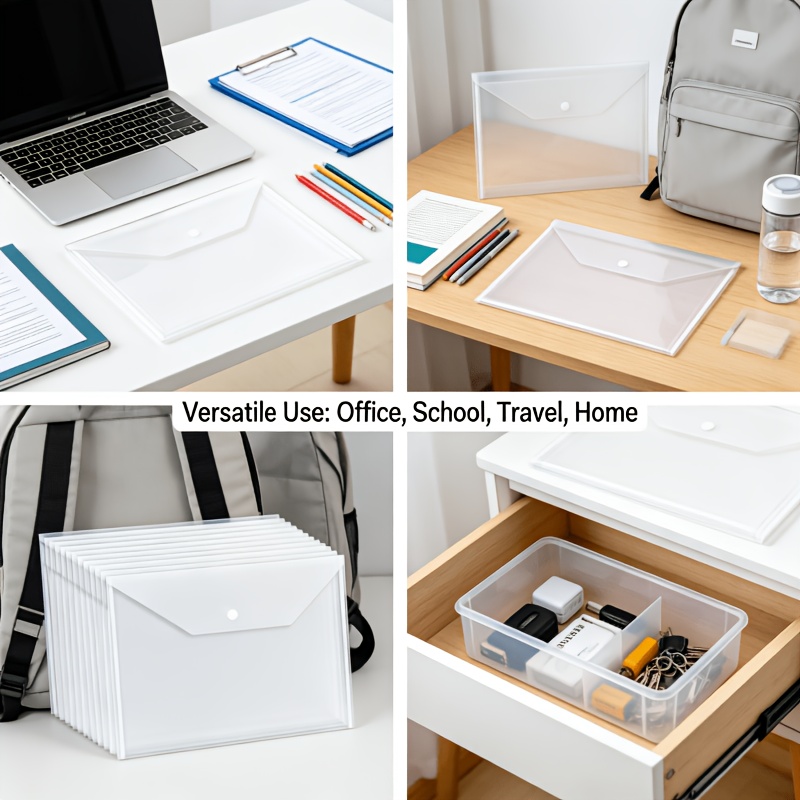 43-Pak Kantong Dokumen A5 PP d - Home Office Travel Document ulasan dan harga