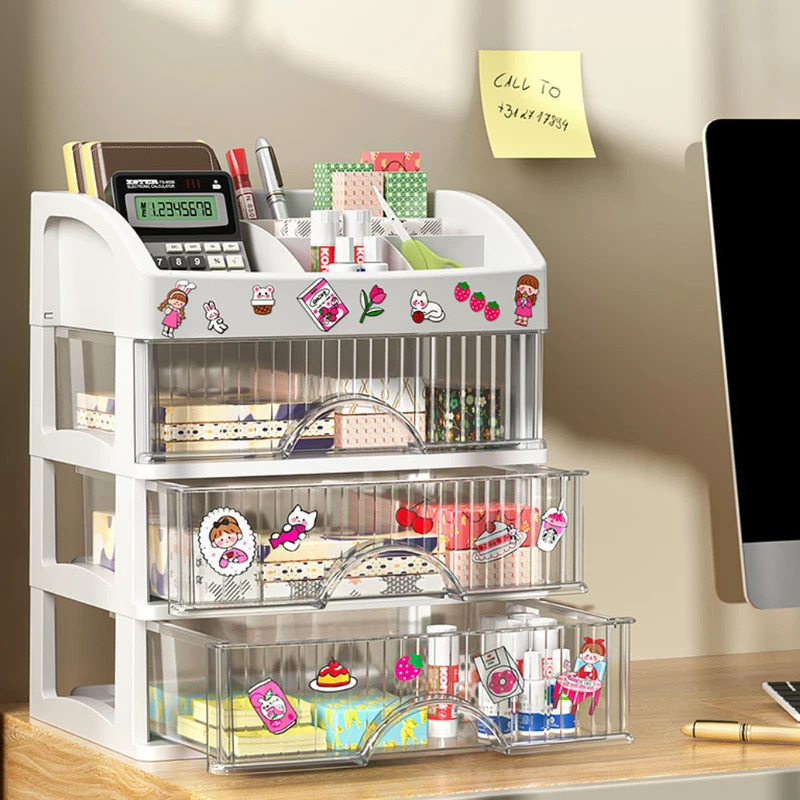 Kotak Penyimpanan Gaya Laci Ko - Home Office Desk With Drawers ulasan dan harga