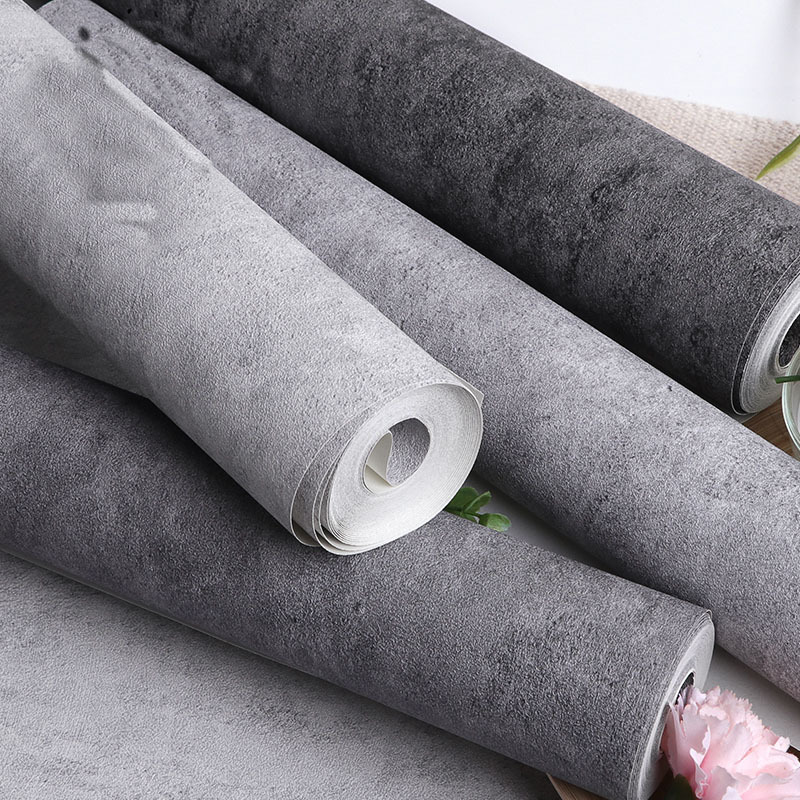 Wallpaper Tempel Semen Abu-abu - Home Office Wallpaper ulasan dan harga