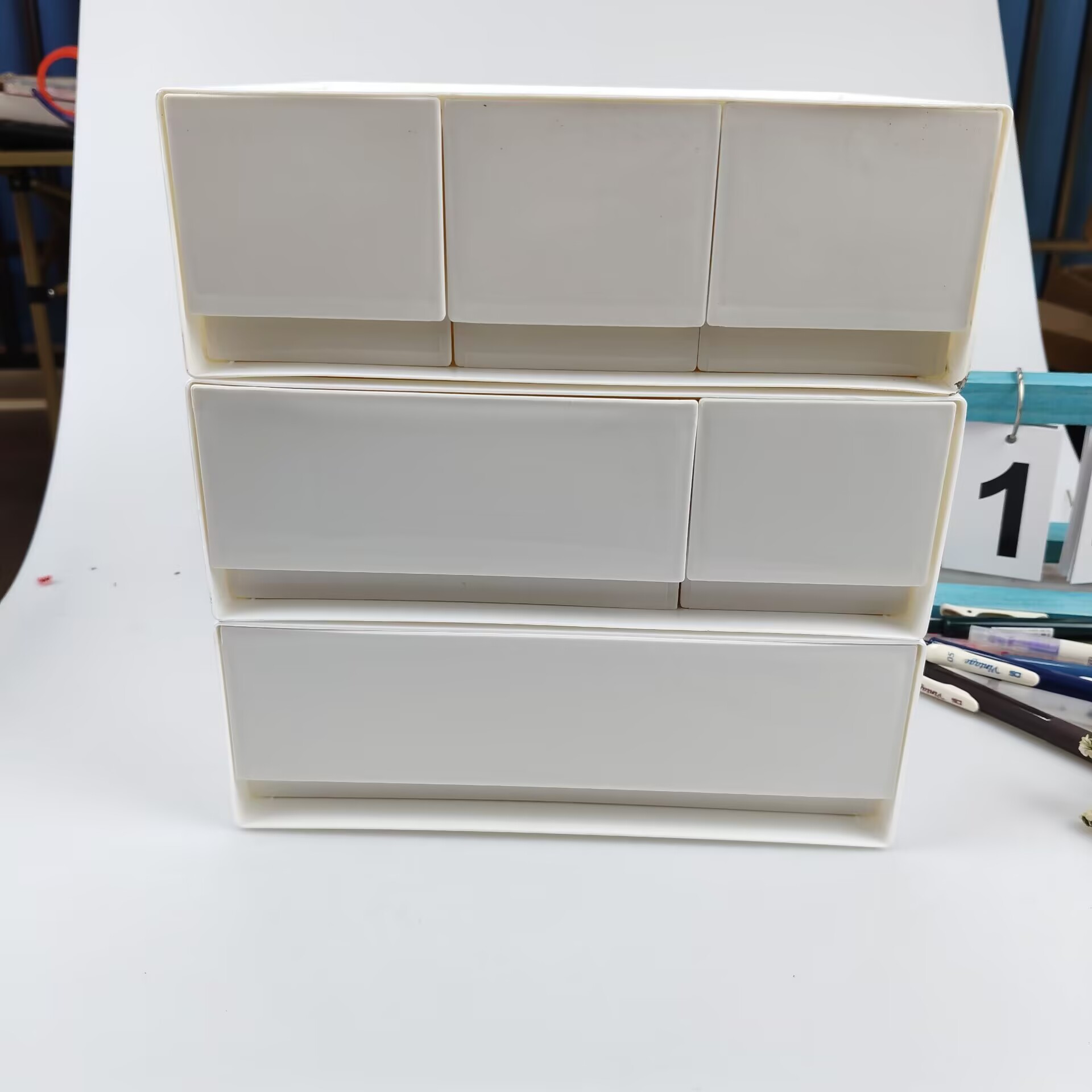 Kotak Penyimpanan Desktop, Lac - Home Office Desk With Drawers ulasan dan harga