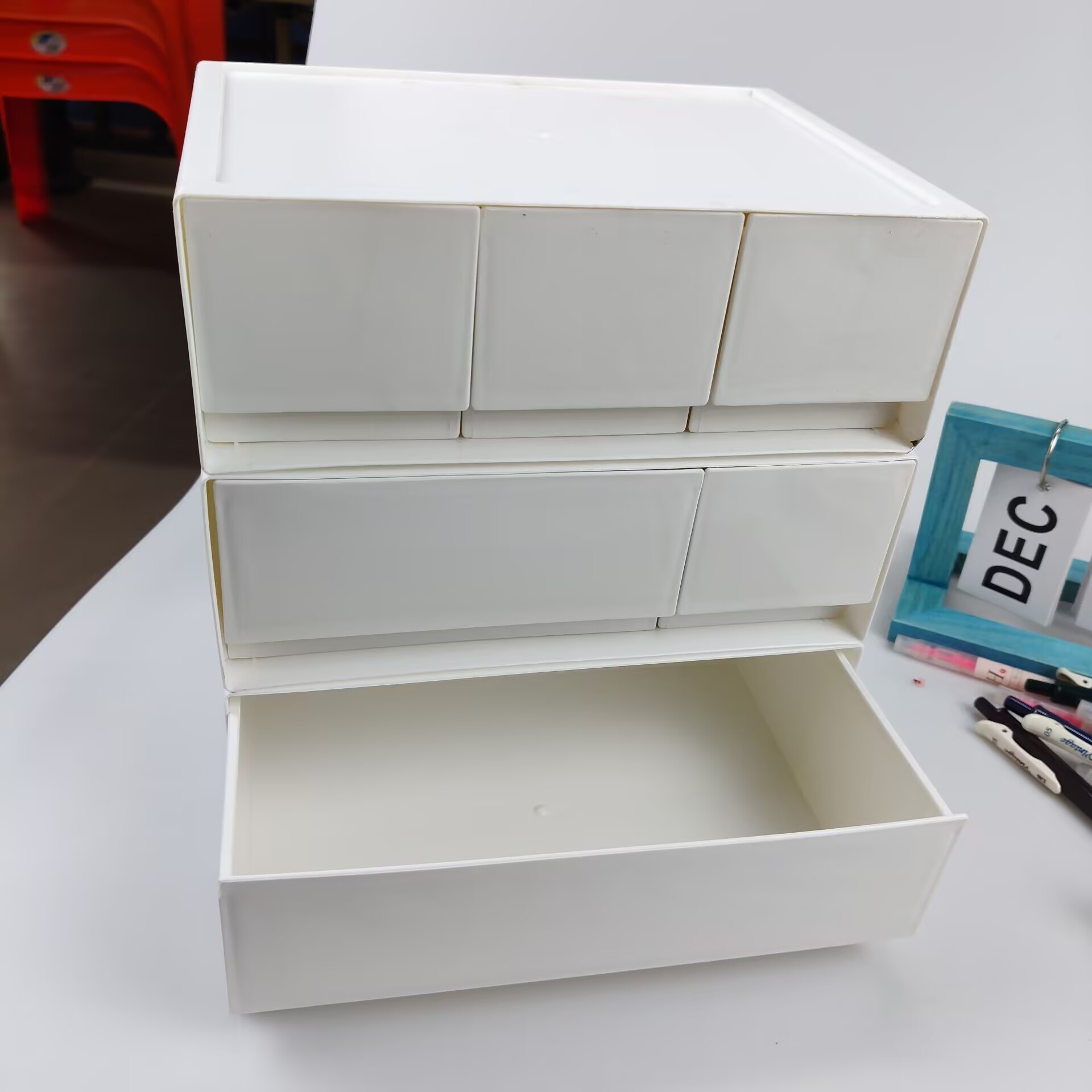 Kotak Penyimpanan Desktop, Lac - Home Office Desk With Drawers ulasan dan harga