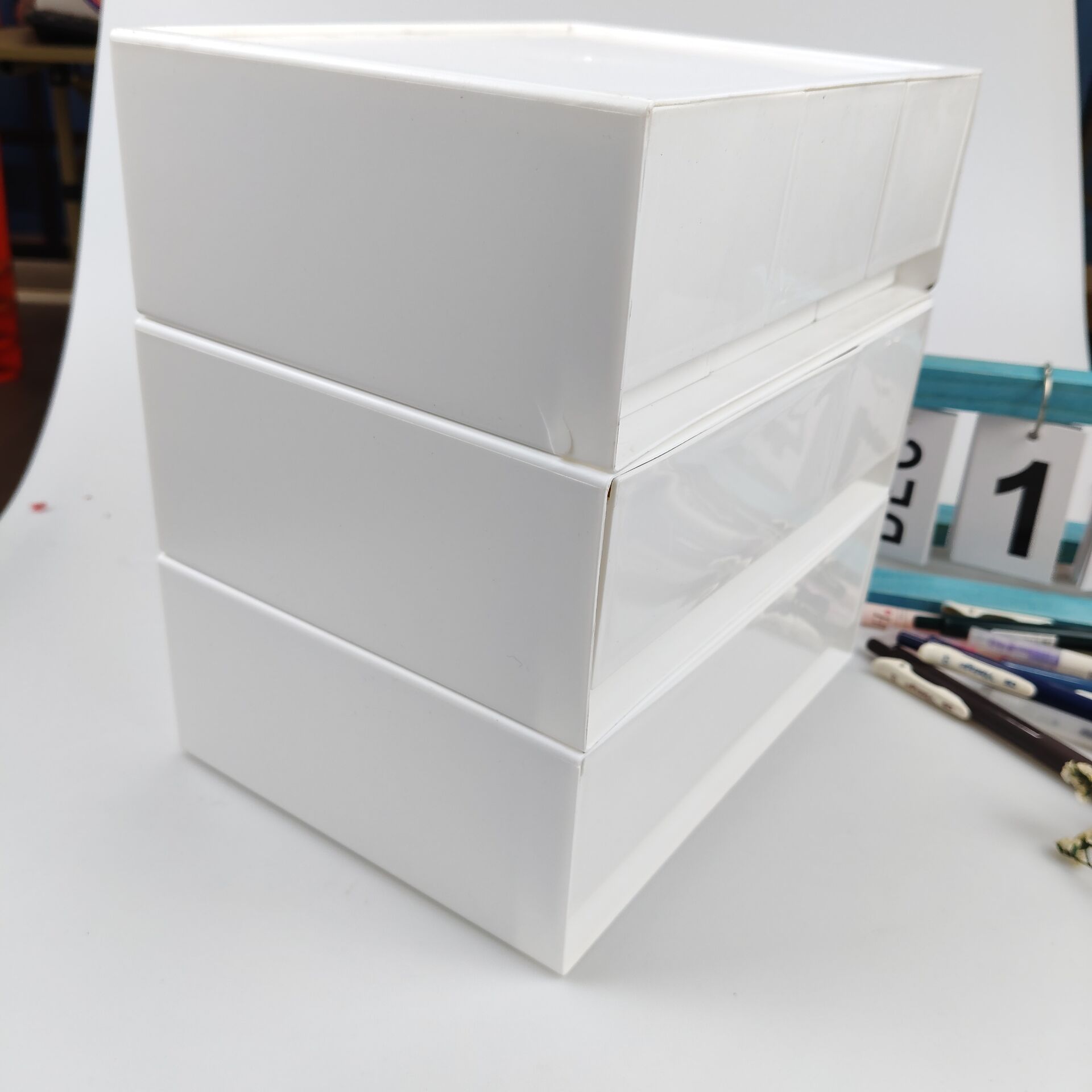 Kotak Penyimpanan Desktop, Lac - Home Office Desk With Drawers ulasan dan harga