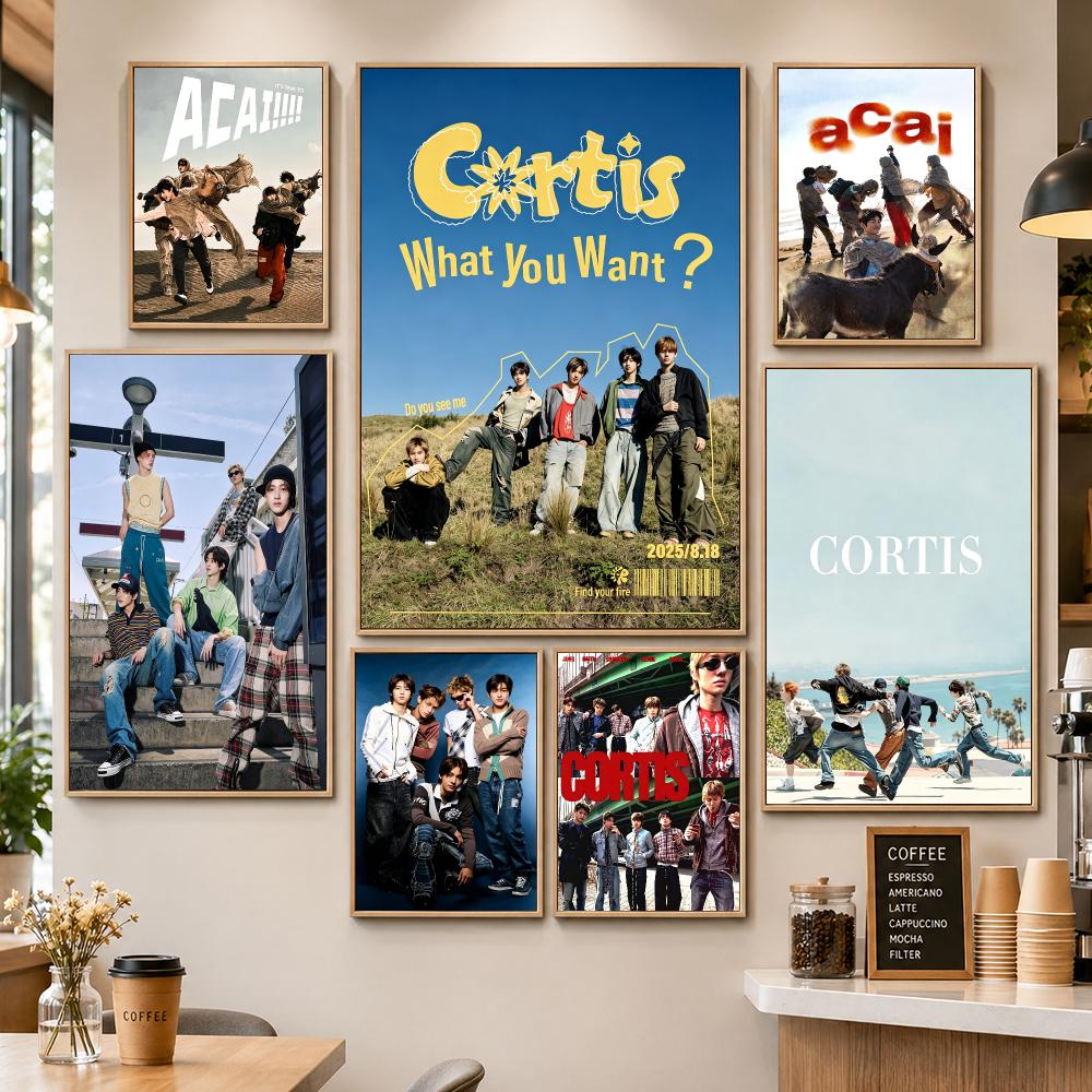 Poster Musik CORTIS Modern Pop - Home Office Wallpaper ulasan dan harga