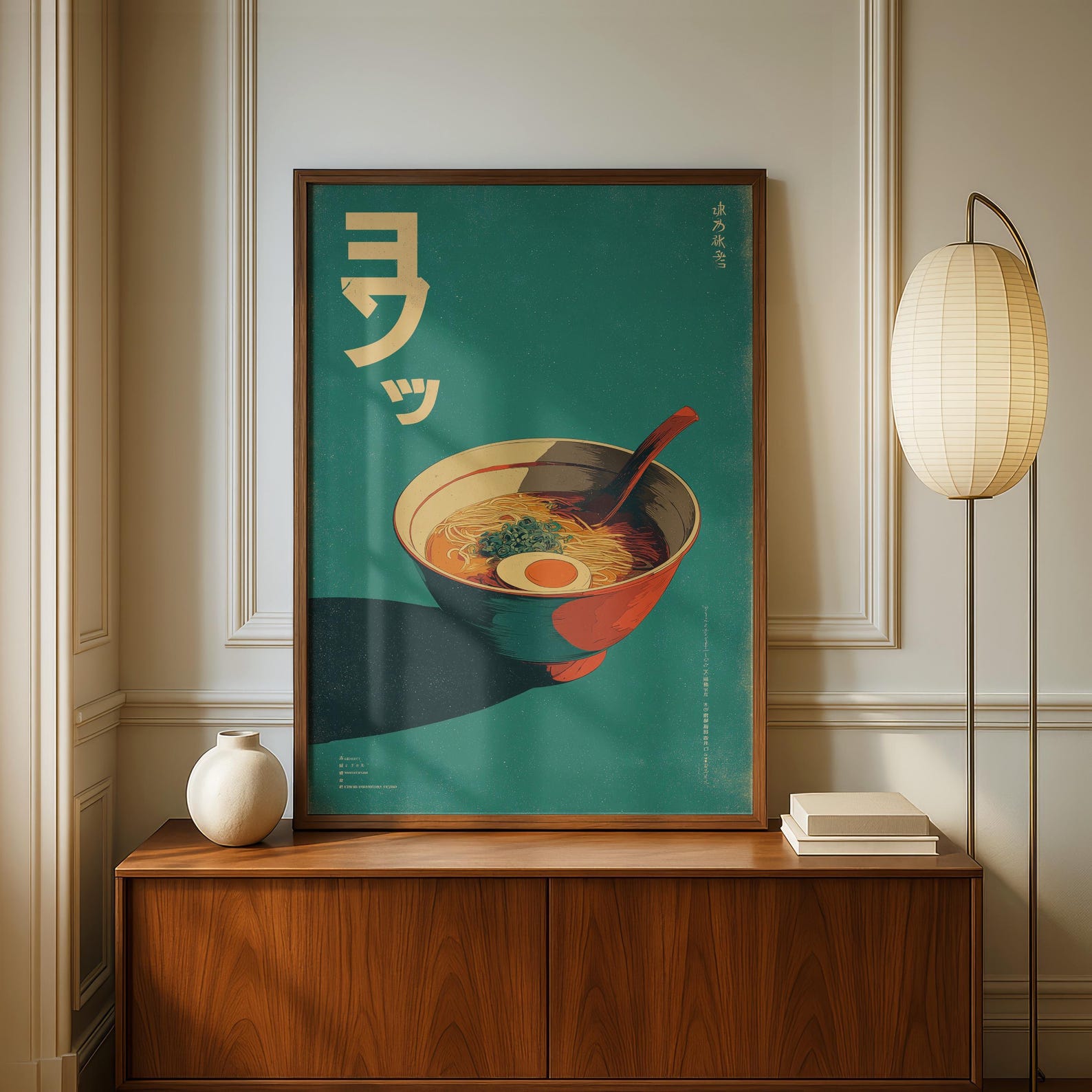 Cetakan Seni Kanvas Ramen Jepa - Home Office Minimalist ulasan dan harga