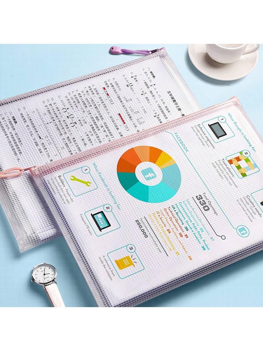 Tas File Kotak-kotak A4 Tahan  - Home Office Travel Document ulasan dan harga