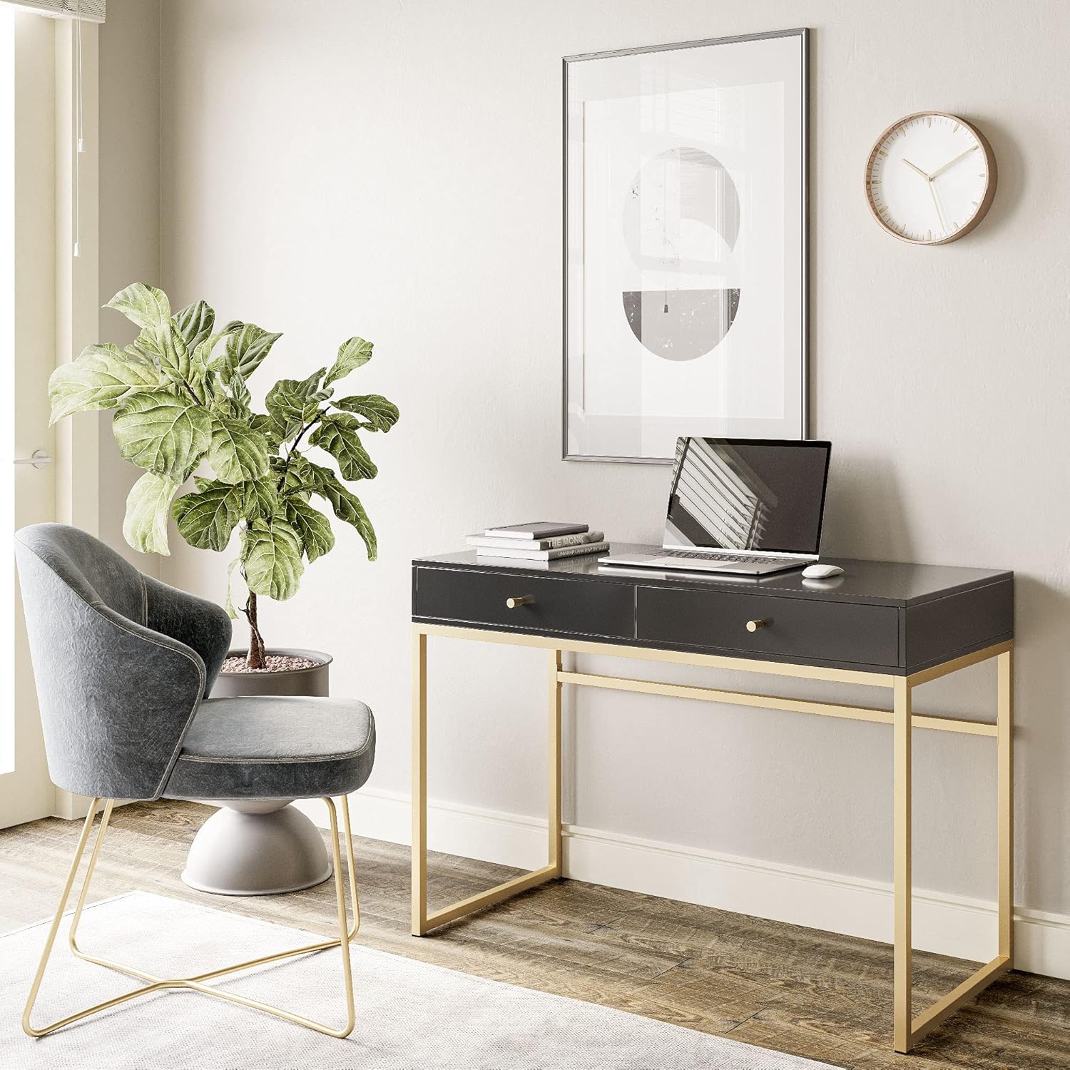 Meja Rias 42 Inci atau Meja Ka - Home Office Desk With Drawers ulasan dan harga