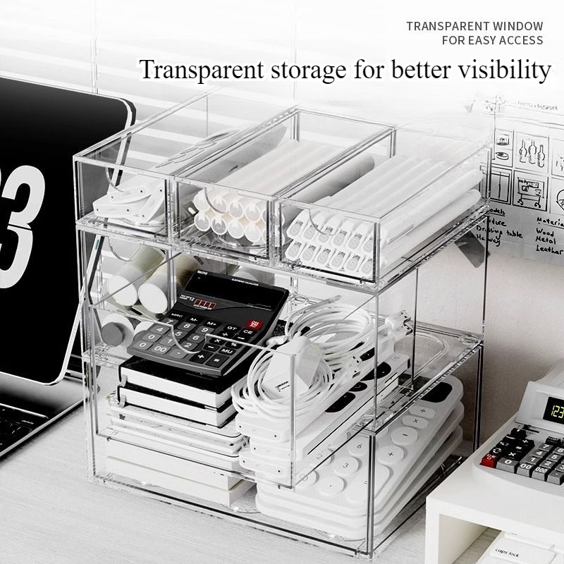 Desktop Organizer laci jenis k - Home Office Desk With Drawers ulasan dan harga
