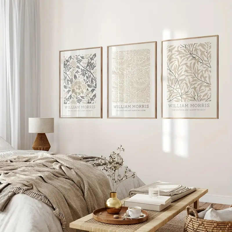 3 Buah/Set Poster Kanvas Willi - Home Office Minimalist ulasan dan harga
