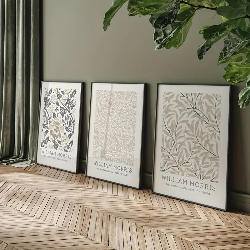 3 Buah/Set Poster Kanvas Willi - Home Office Minimalist ulasan dan harga