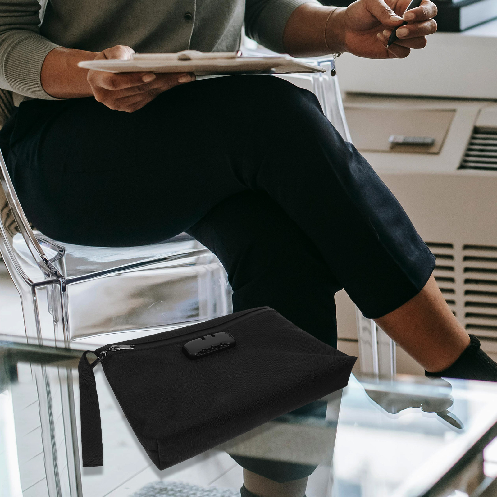 Folder dengan Pengunci Aman un - Home Office Travel Document ulasan dan harga
