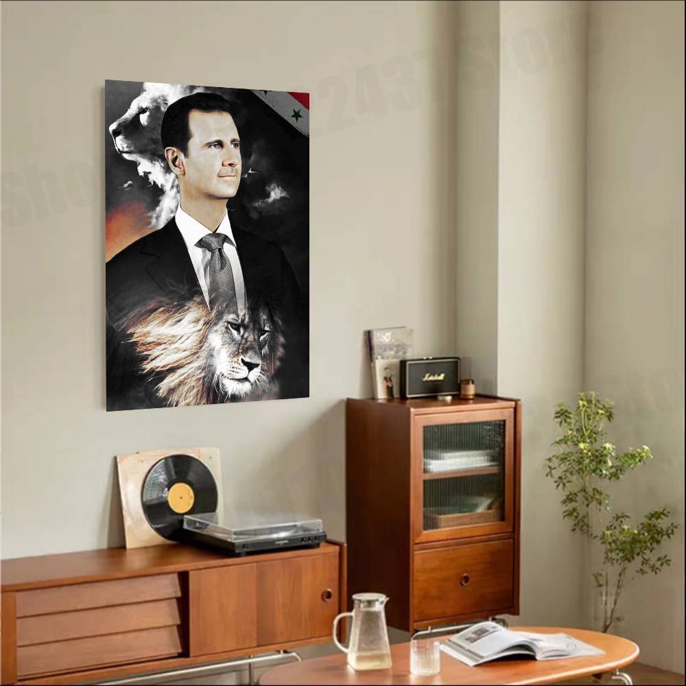 Poster B-Bashar A-Assad Suriah - Home Office Wallpaper ulasan dan harga
